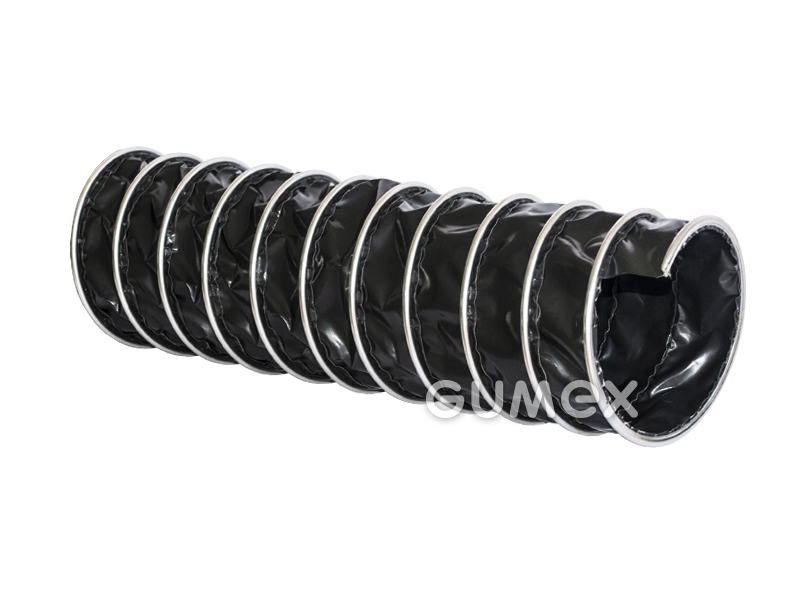 CP PTFE-INOX 475 EC, 60/72mm, 0,37bar/-0,22bar, <10.6 Ω, Edelstahl Spirale, -150°C/+250°C, schwarz, 